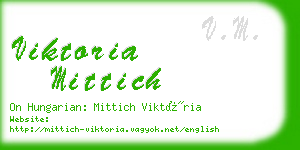 viktoria mittich business card